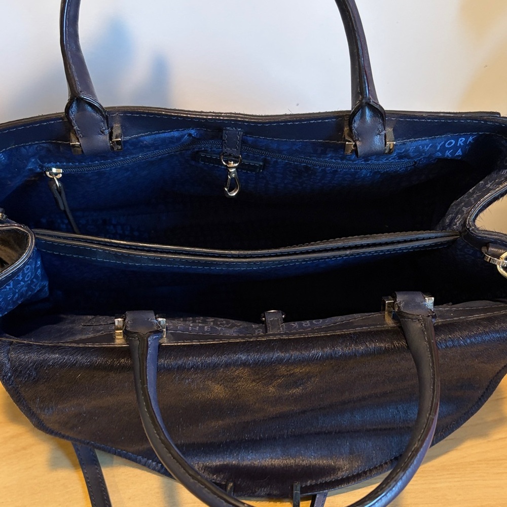 Kate Spade Suede Navy Blue Handbag - Picture 9 of 14